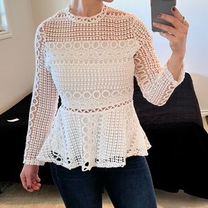 White lace blouse